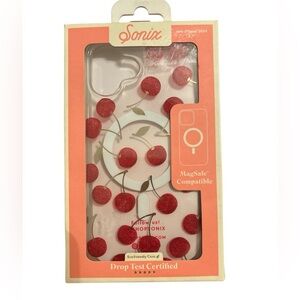 Sonix Cherry Design MagSafe iPhone Case - Red Cherry